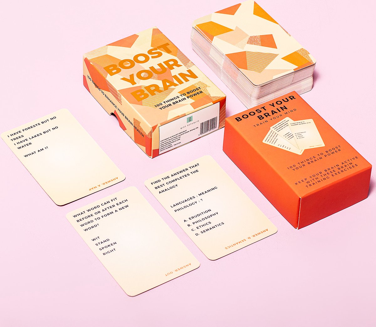 Gift Republic Mindfulness Kaarten - Boost Your Brain