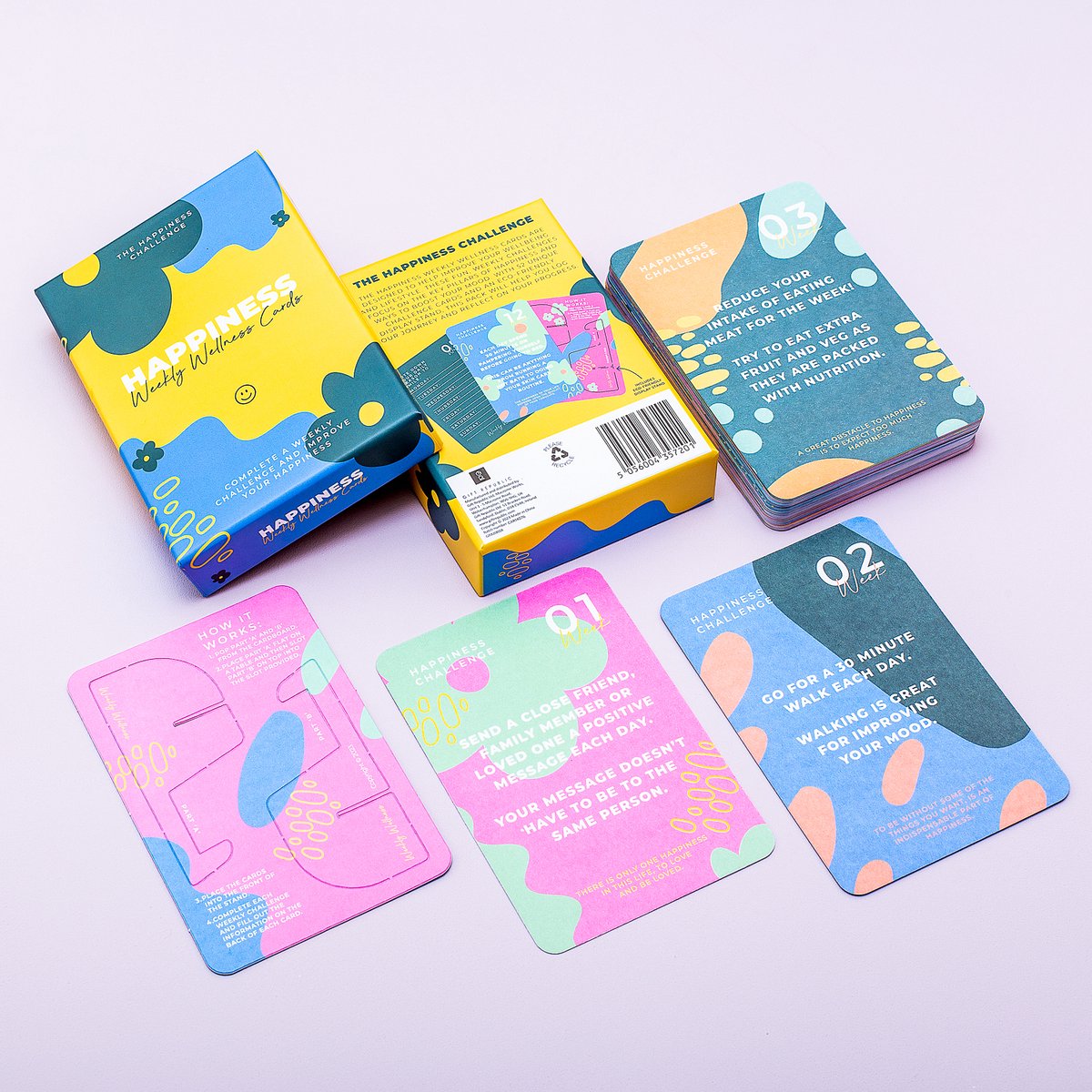 Gift Republic Weekly Wellness Kaarten - Happiness