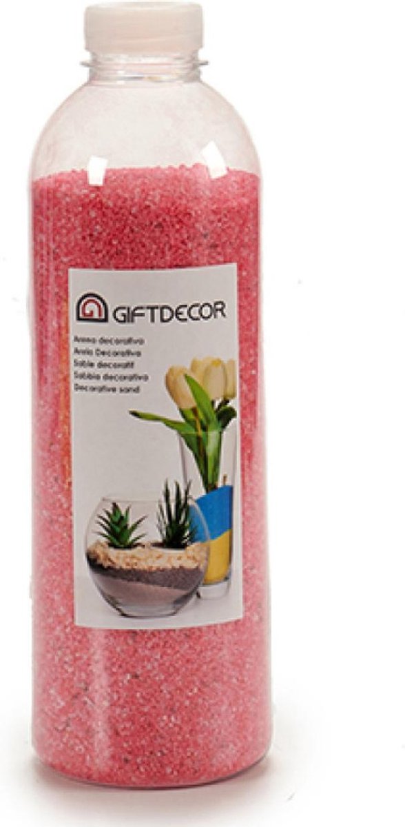 Hobby/decoratiezand fuchsia roze 1,5 kg - Aquarium bodembedekking