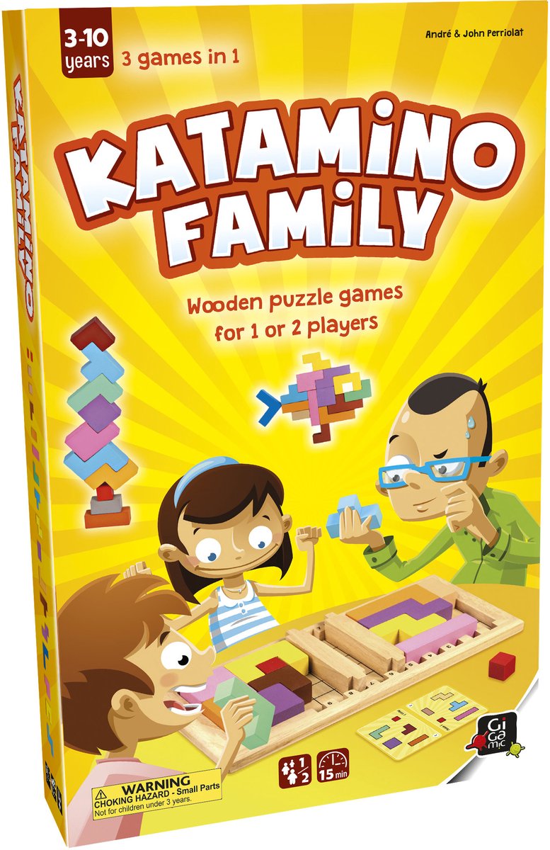Katamino Family Gezelschapsspel voor Kinderen - Vanaf 8 Jaar - Puzzelspel voor de hele familie - Voor 1-2 Spelers