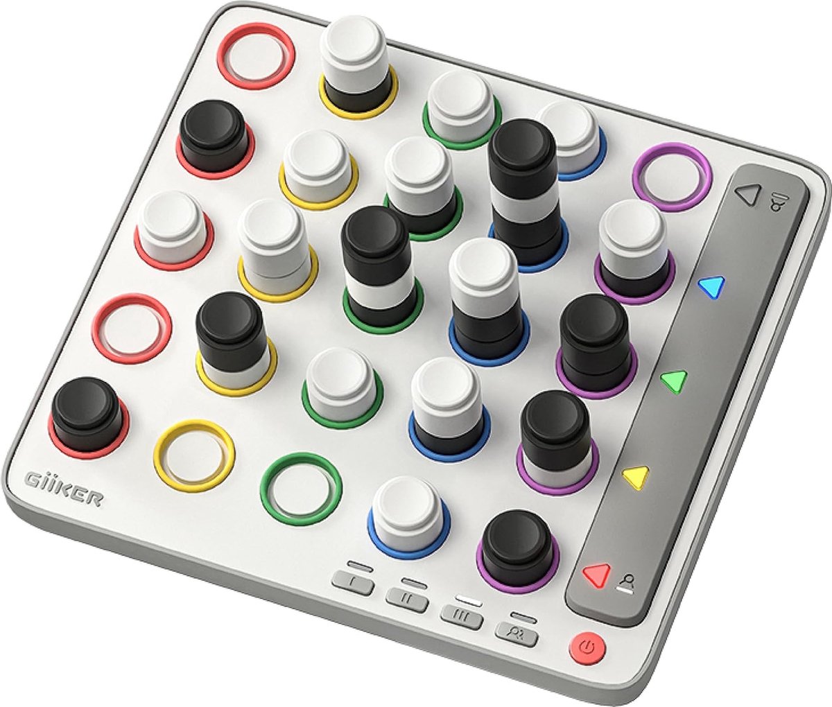 GiiKER Smart Four - 3D AI-aangedreven - 4 op een rij spel - Strategische bordspellen met geïntegreerde scheidsrechter voor 1-2 spelers - Reisspellen voor kinderen van 6-12 jaar en ouder - Verjaardagscadeau voor kinderen - Familiespelavond