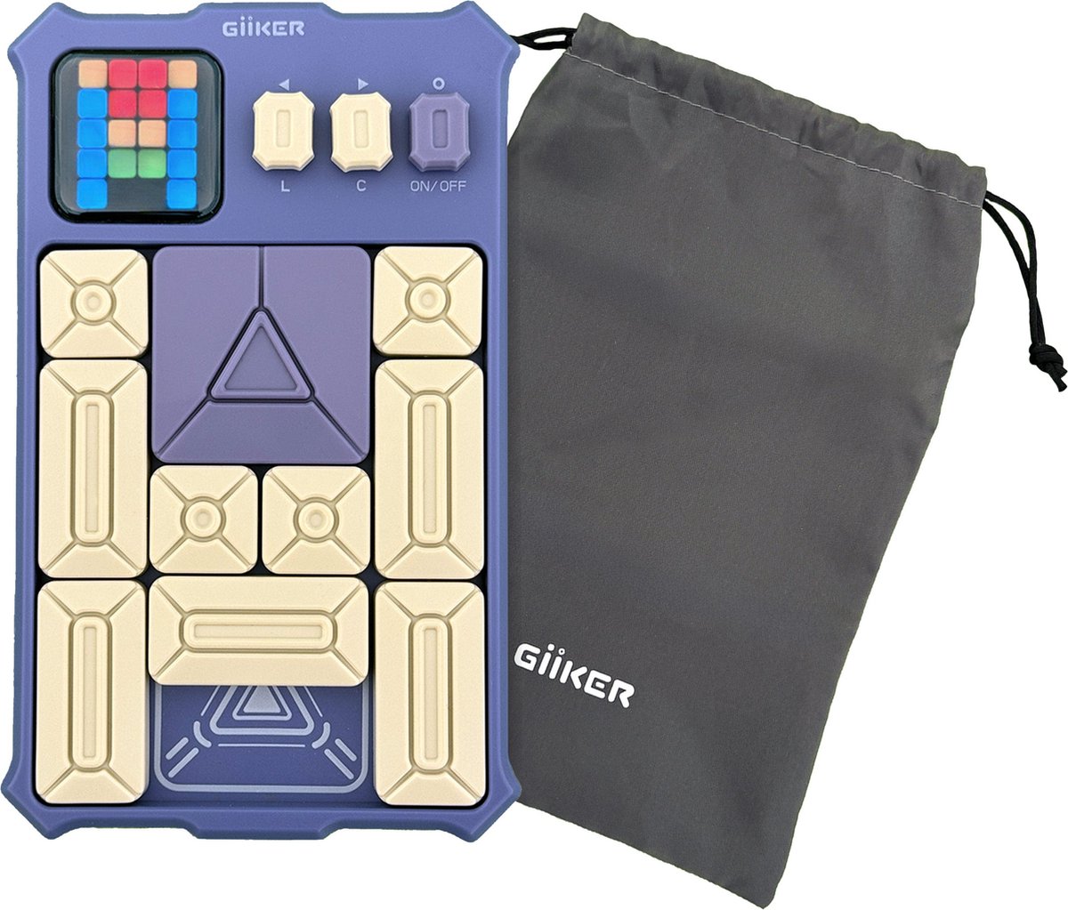 GiiKER Super Slide puzzelspellen - Originele 500+ uitdagingen hersenkrakerpuzzel - Speelgoed voor kinderen tieners - Reisspellen - Verjaardagscadeaus voor jongens en meisjes - Activiteiten voor roadtrips