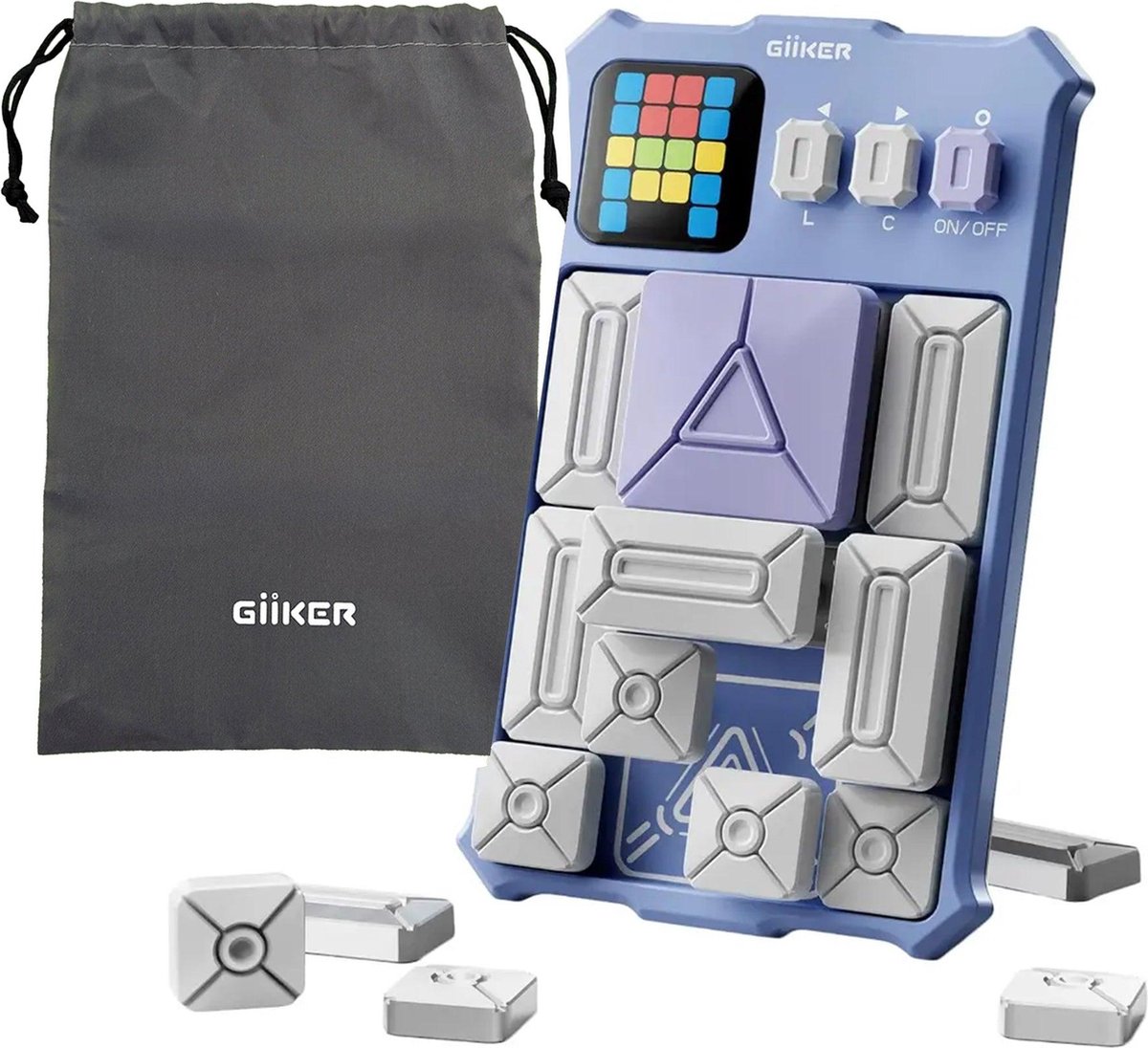 GiiKER Super Slide puzzelspellen - Originele 500+ uitdagingen hersenkrakerpuzzel - Speelgoed voor kinderen tieners - Reisspellen - Verjaardagscadeaus voor jongens en meisjes - Activiteiten voor roadtrips