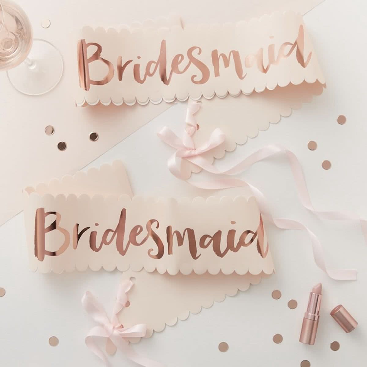 Bridesmaid Sash - 2 Pack