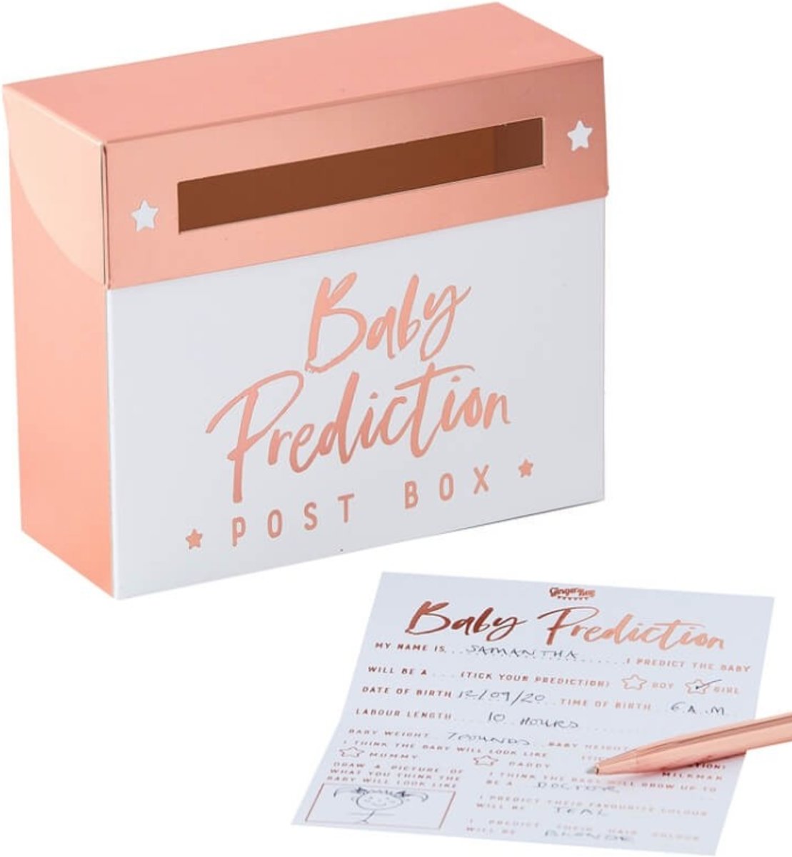 Baby prediction post box - Babyshower