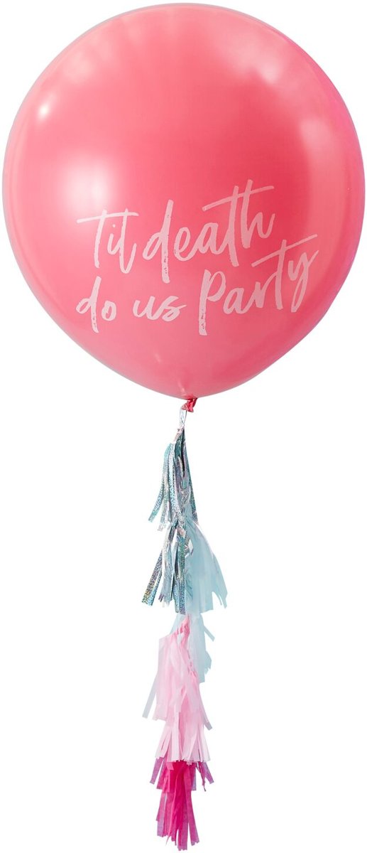 Ballonkit Til Death Do Us Party - roze (1 stuk)