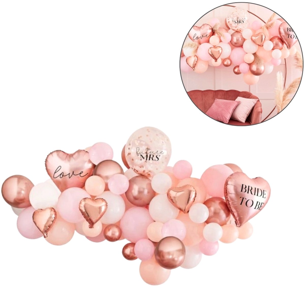 Ballonnenboog Bride To Be Blush Hen Ginger Ray