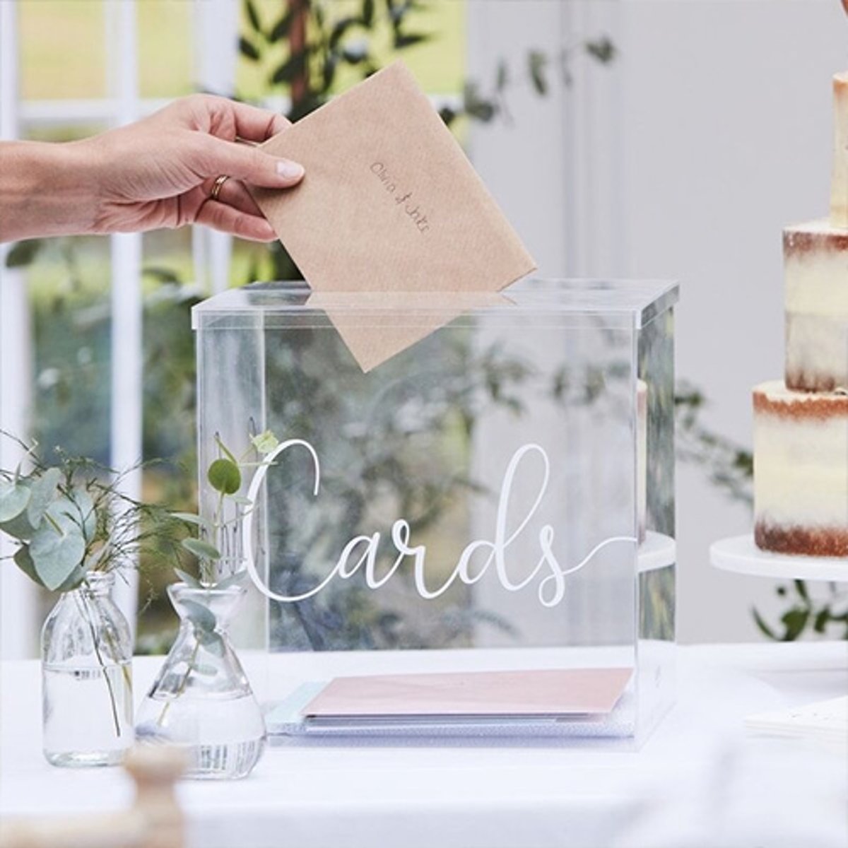 Botanical Wedding - Enveloppenkist Doorzichtig