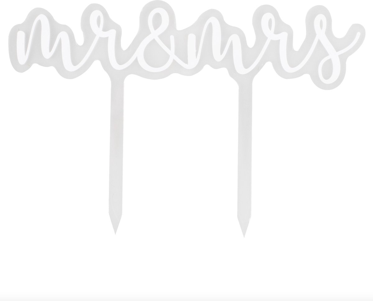 Cake Topper Acryl MR & MRS