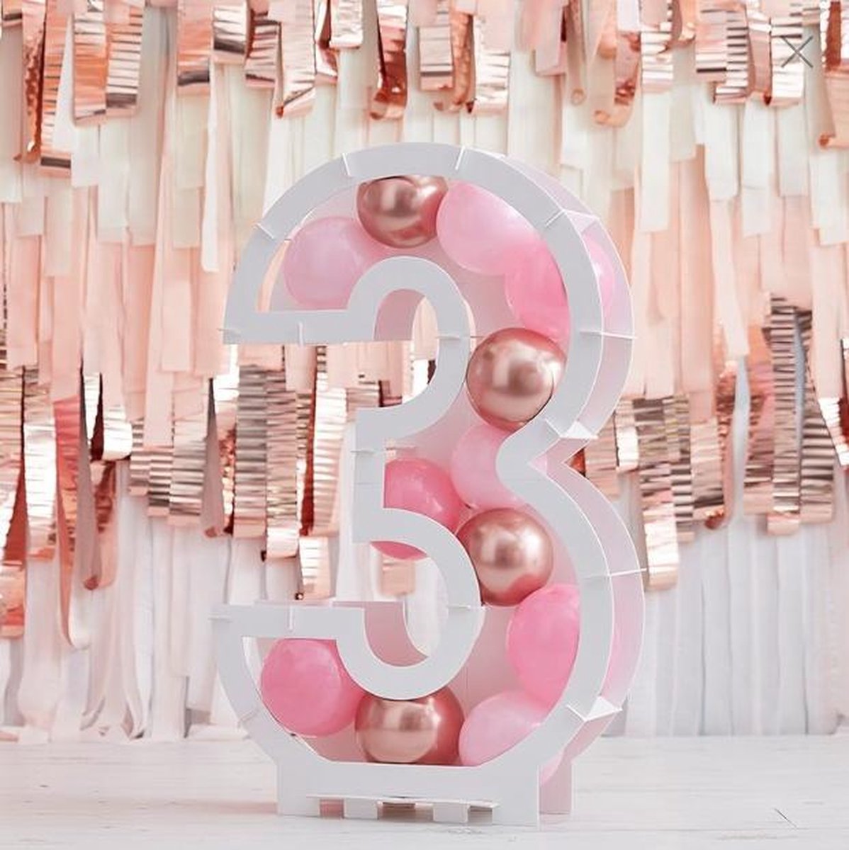 Cijfer 3 ballonnenstandaard