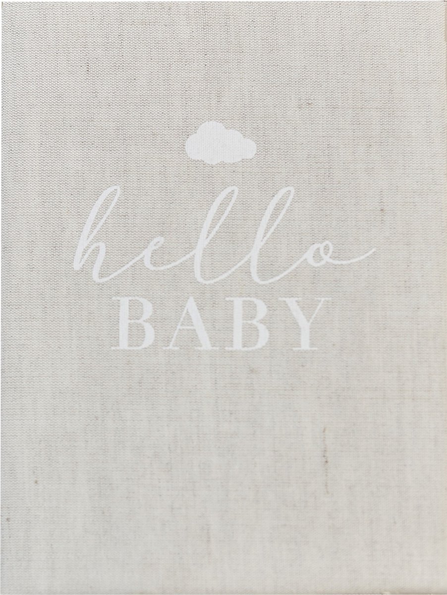 Ginger Ray - Ginger Ray - Gastenboek Hello Baby - Linnen