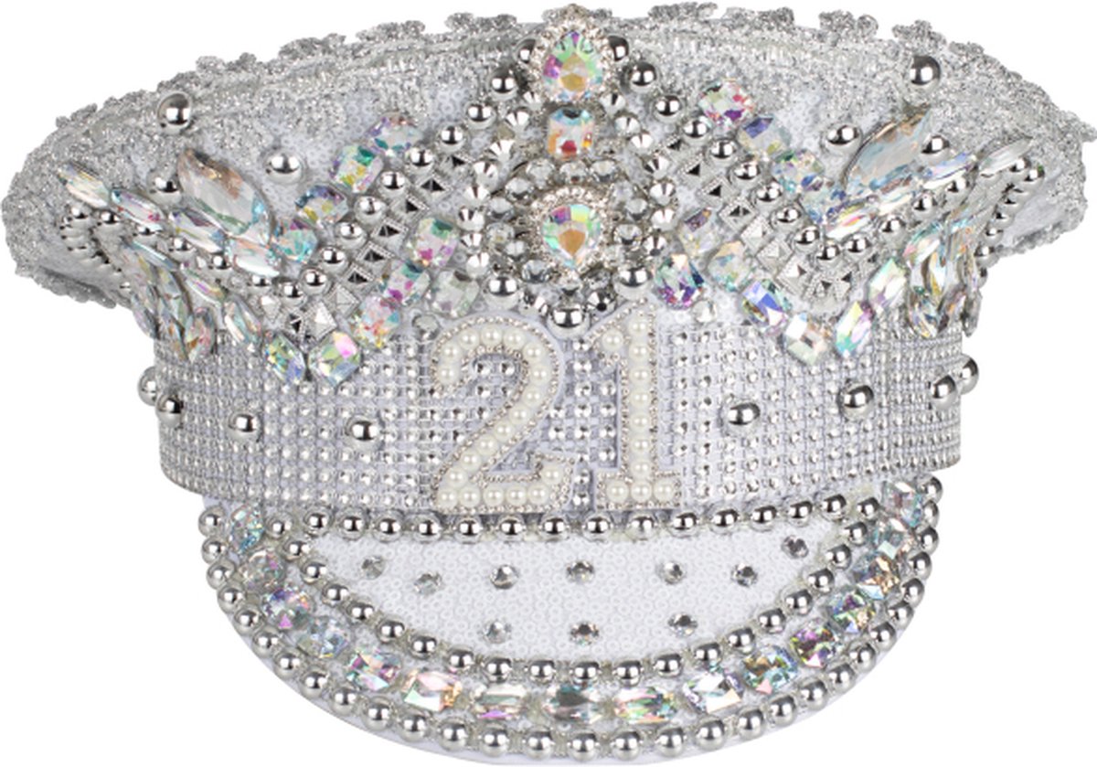 Ginger Ray - Glitter & glamour verjaardagshoed 21 jaar