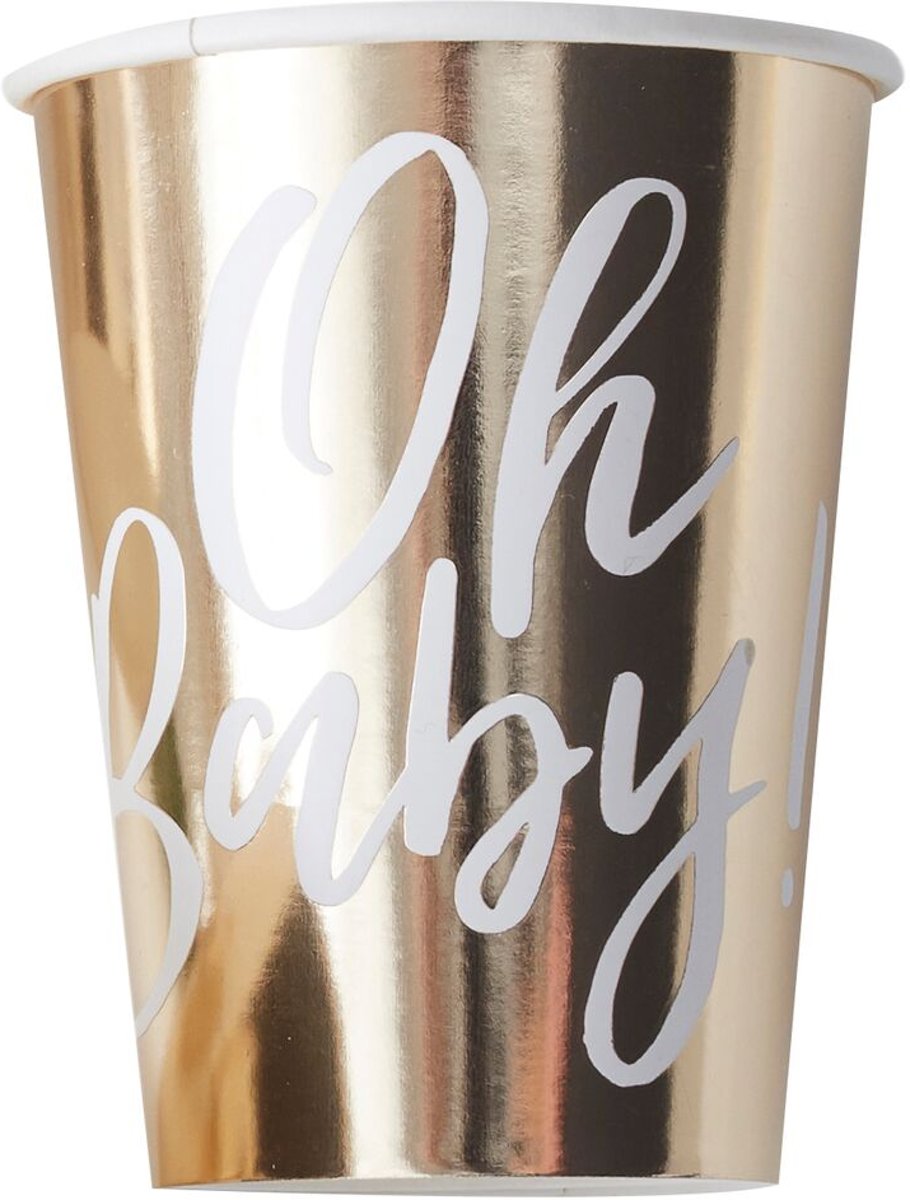 Oh Baby wegwerp bekers (8 stuks)