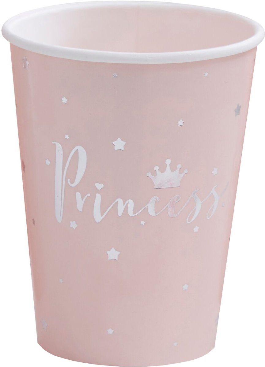 Princess papieren bekertjes (8 stuks)