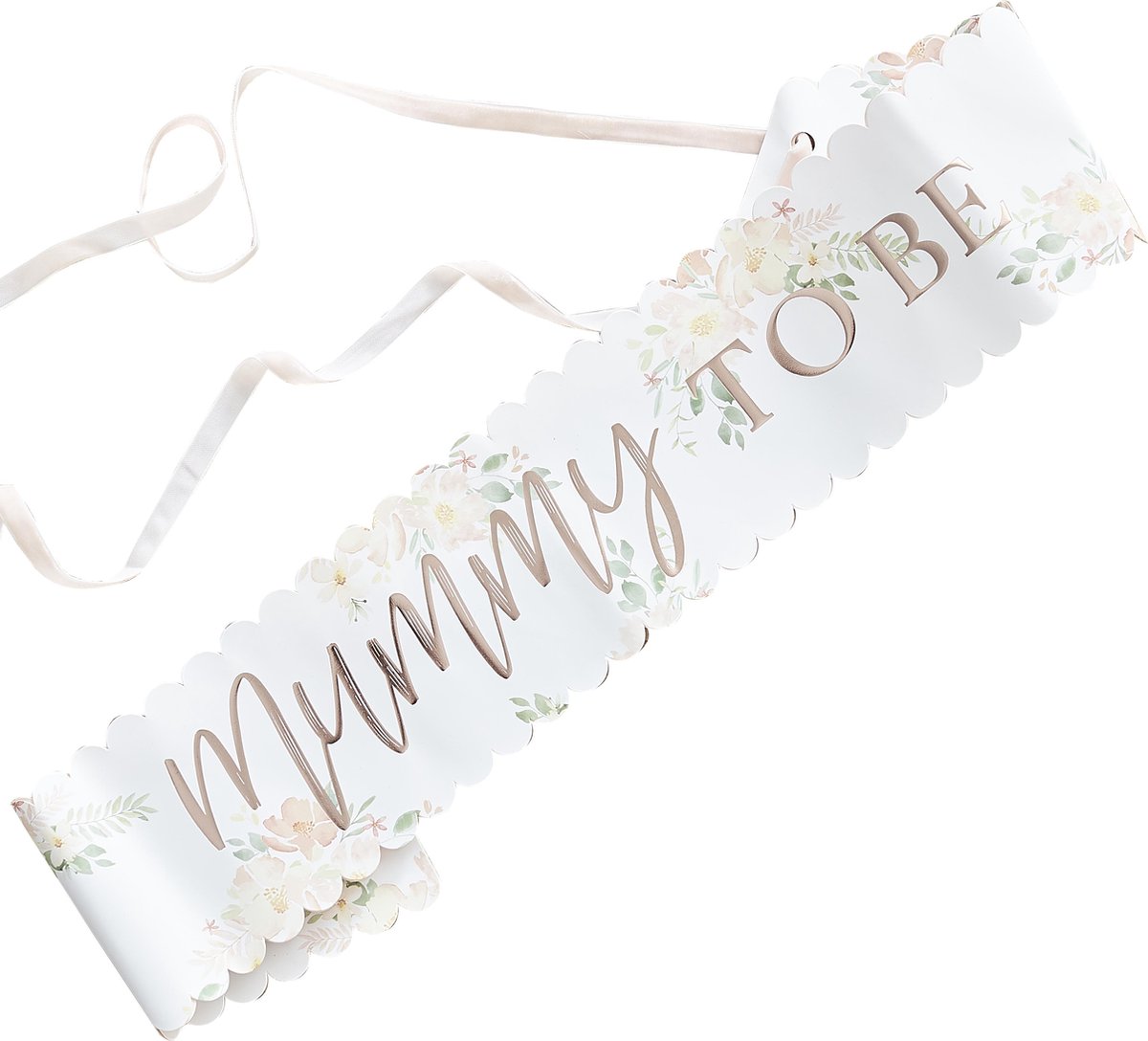 Sjerp Mummy To Be Floral Baby (rose goud) - babyshower