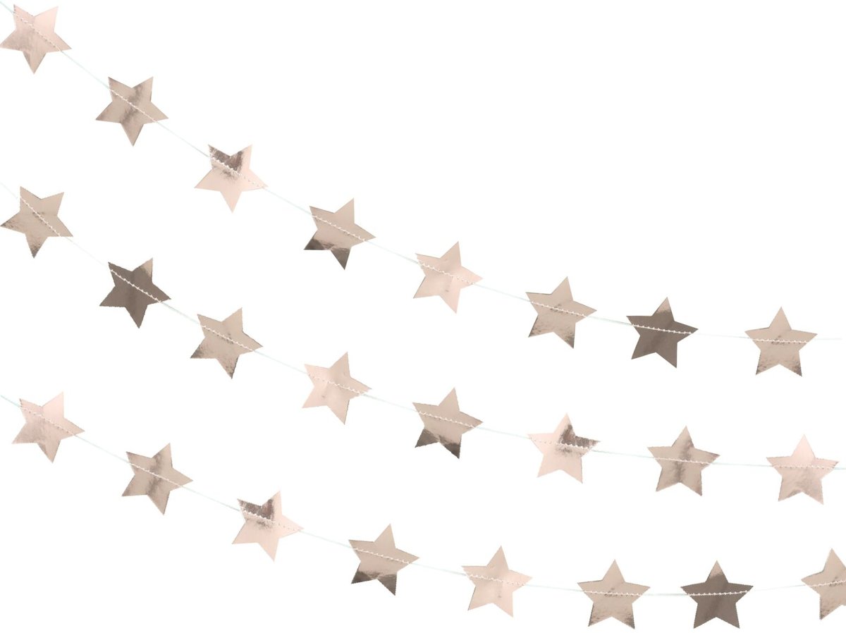 Slinger - Ster rosé goud (5 meter)