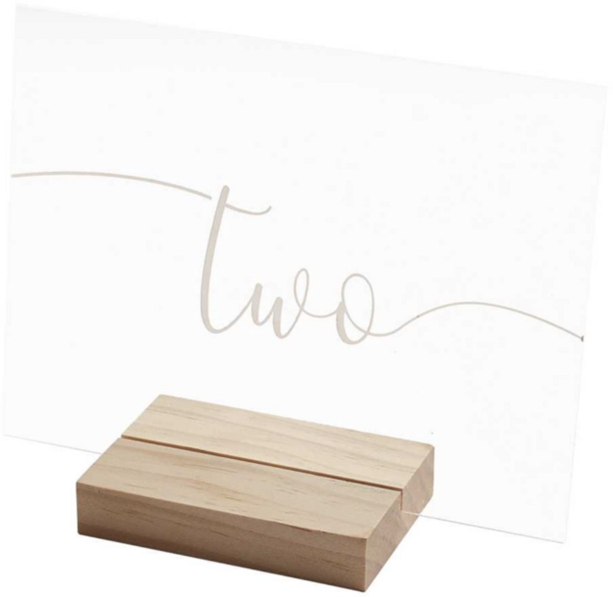 Tafelnummers - 1 t/m 12 - Acryl met houder