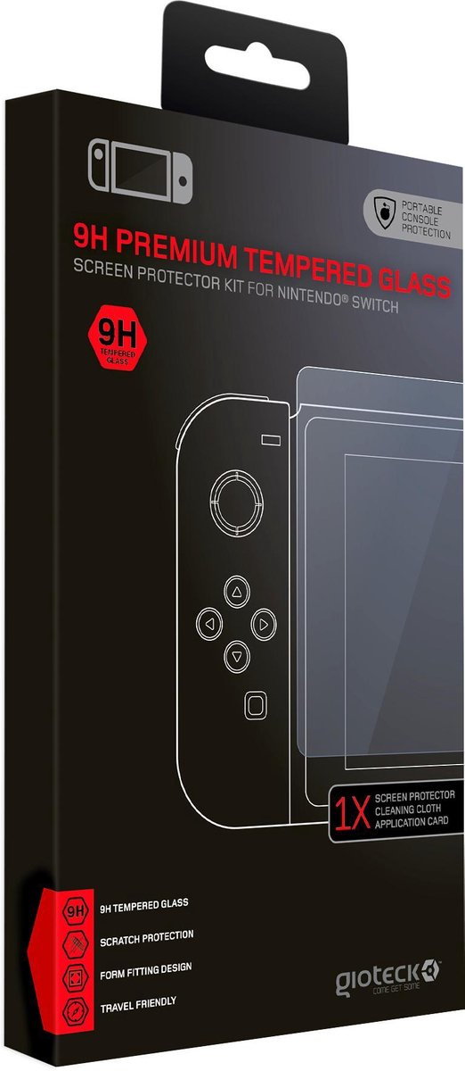 Gioteck - 9H Getemperd glas Schermbeschermer voor Nintendo Switch