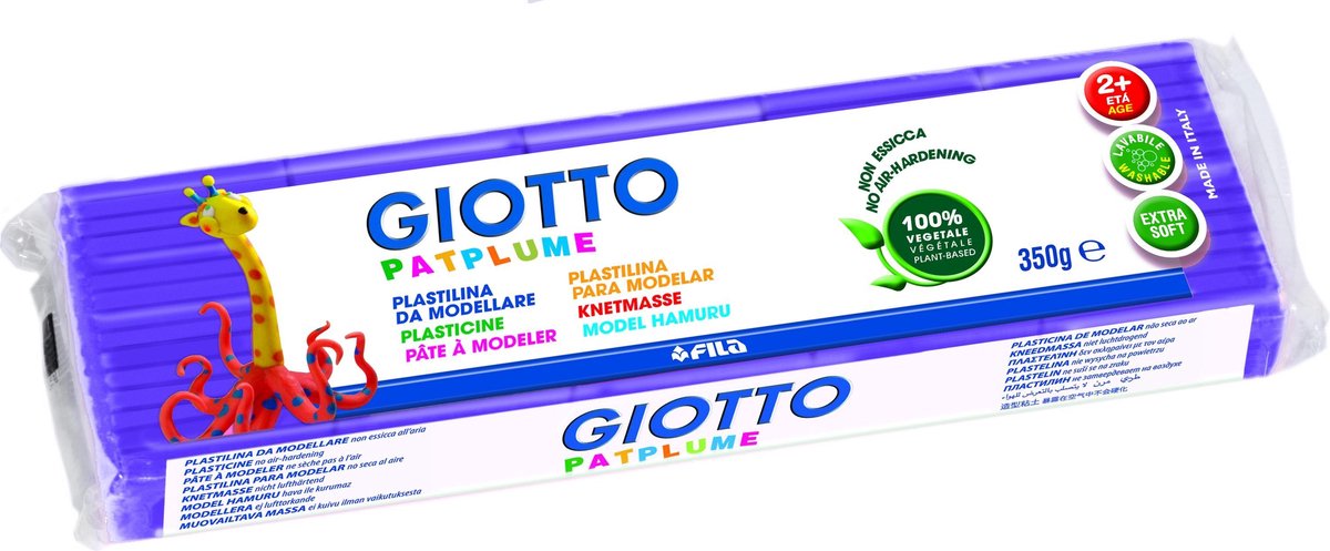Giotto 510114 Klei 350g Violet 1stuk(s) materiaal voor pottenbakken en boetseren