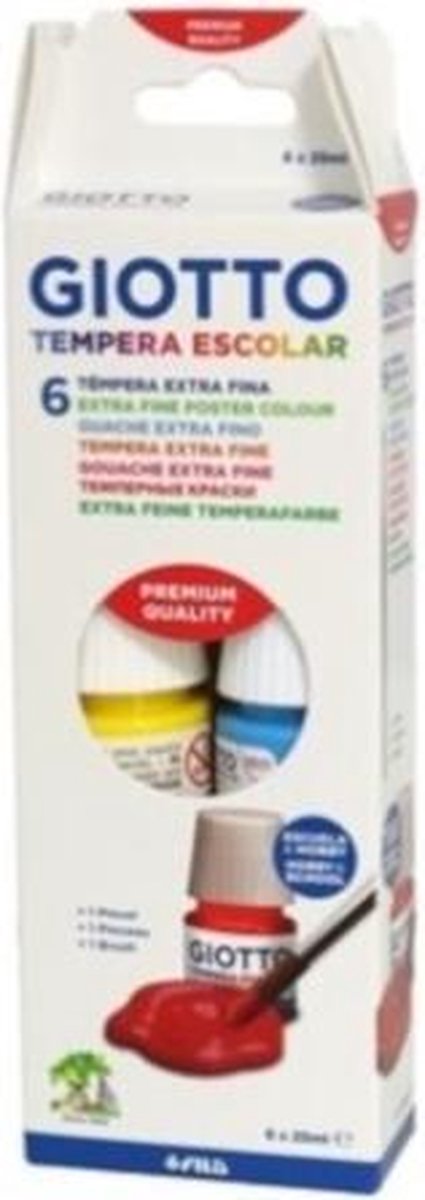   Verfset Met Penseel 150 Ml 7 Delig