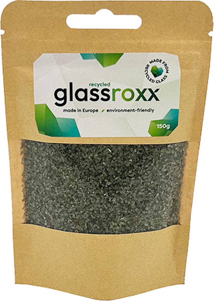 GlassRoxx Extra Small Olijfgroen zakje 150gr