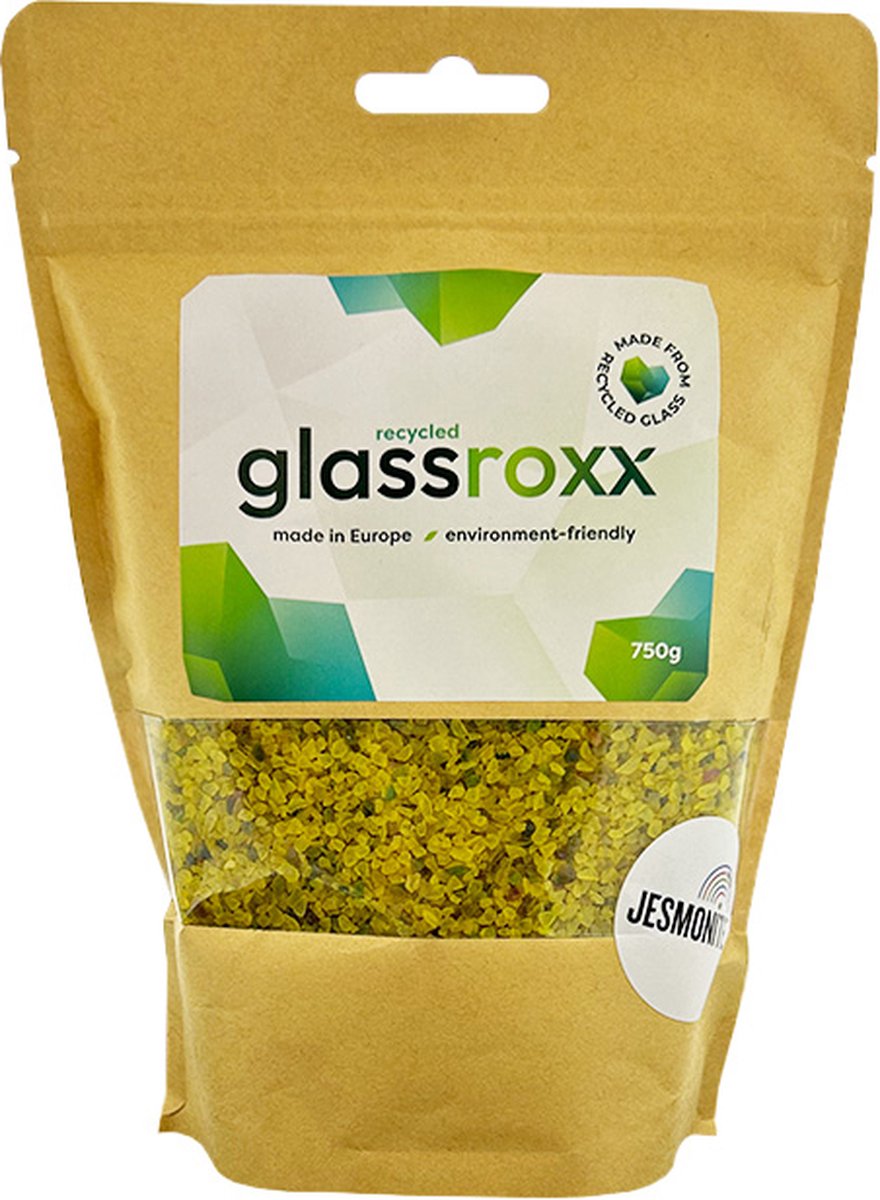 GlassRoxx Small Fluo geel zakje 750gr-RBJ