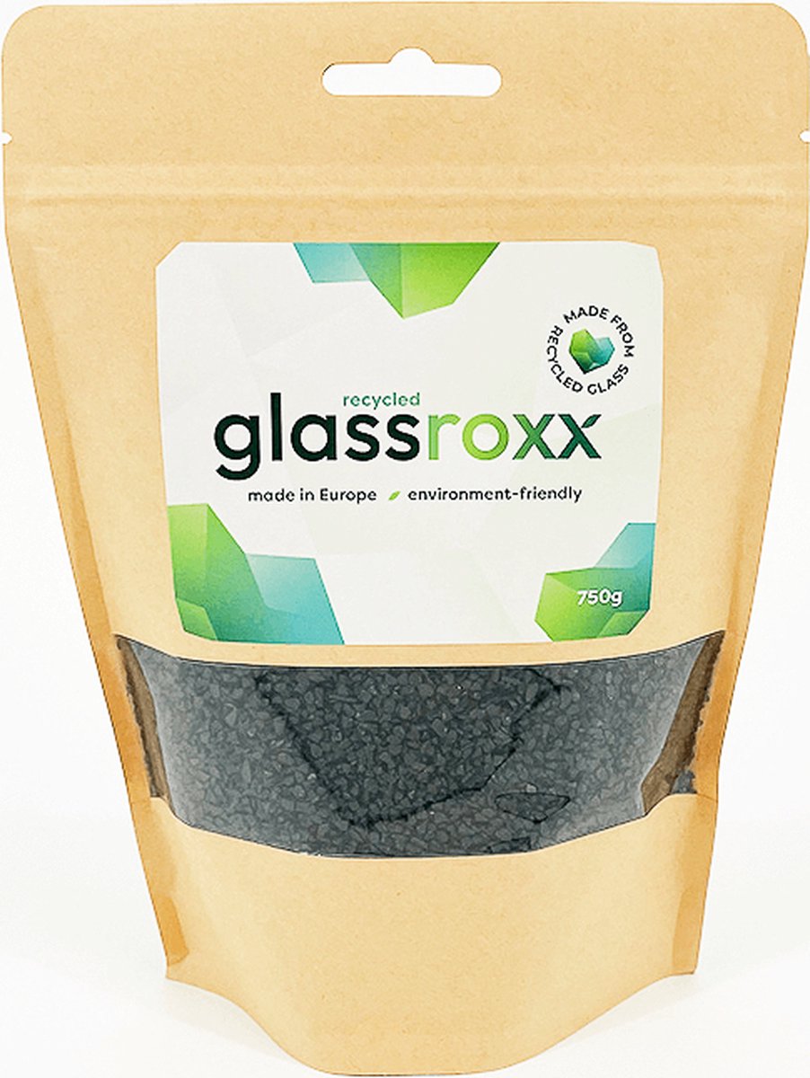 GlassRoxx Small Gitzwart zakje 750gr-RBJ