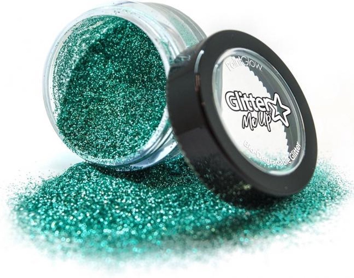 Biologisch afbreekbare fijne glitters 4 gr Aquamarine