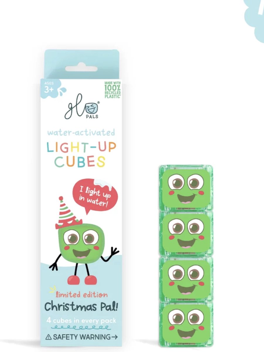 Glo Pals - Light Cubes - 4 stuks - Christmas - Limited Edition
