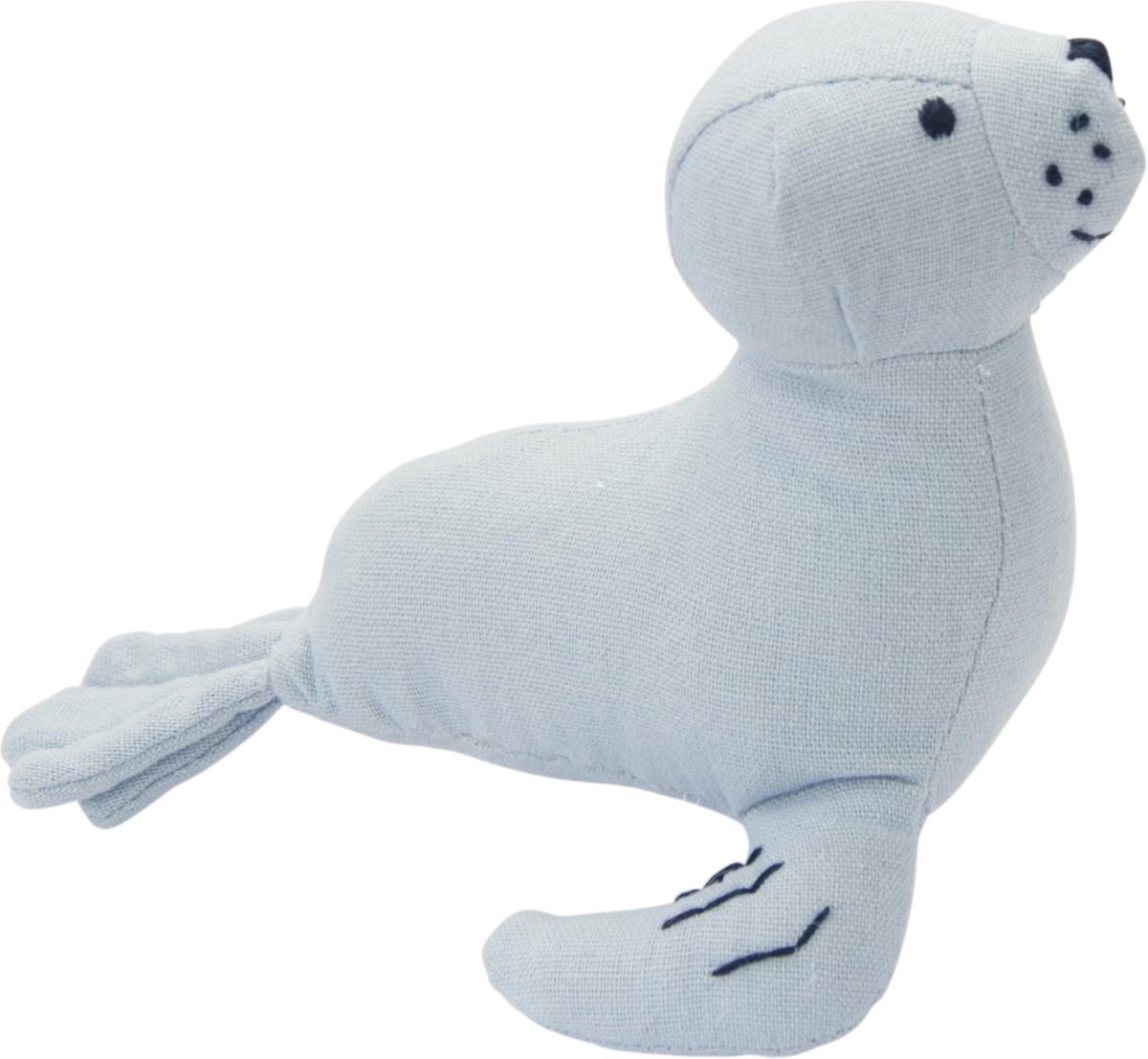 Global Affairs Klein Zeehondje Linnen Lichtblauw - knuffeldier