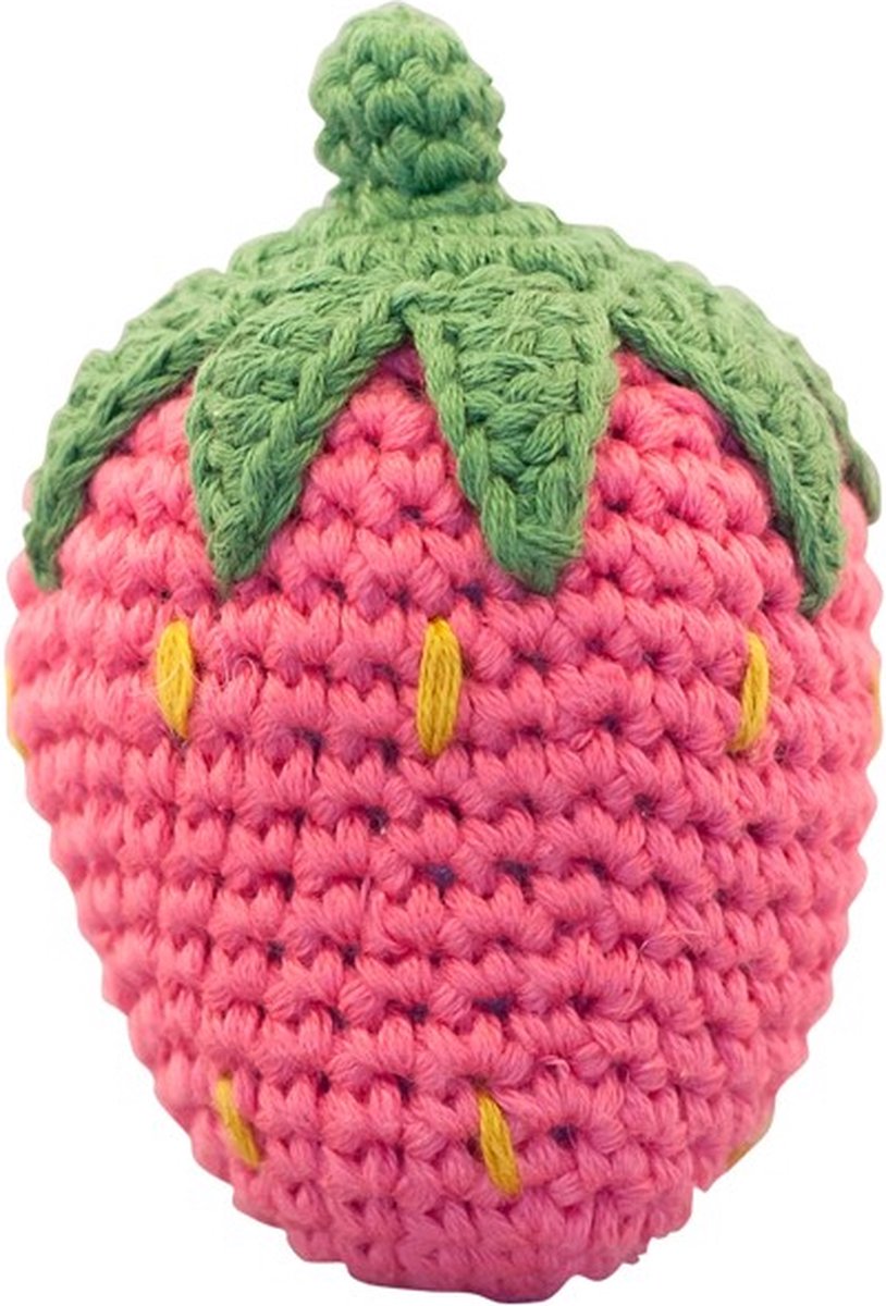 Global Affairs gehaakte Rammelaar Aardbei - Rammelaar - Roze