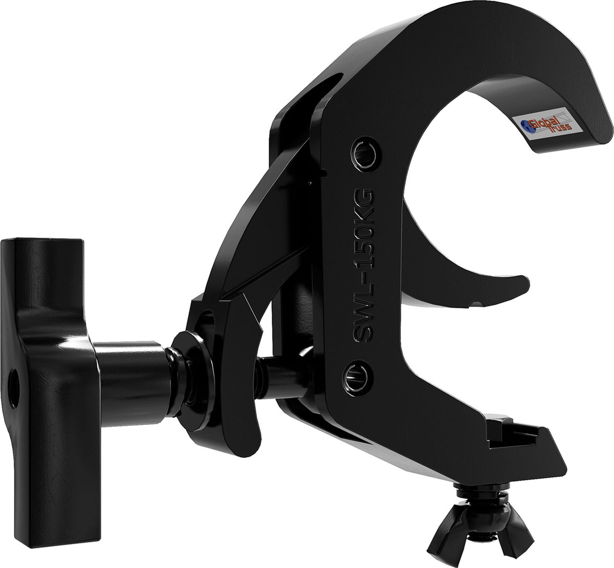 Global Truss Selflock Hook Easy 48-80/30/150kg stage black - Clamp