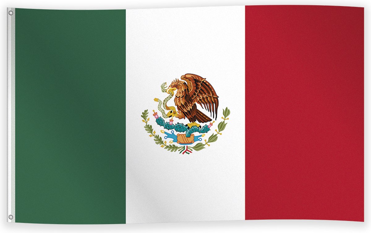 Vlag Mexico 90 x 150 cm