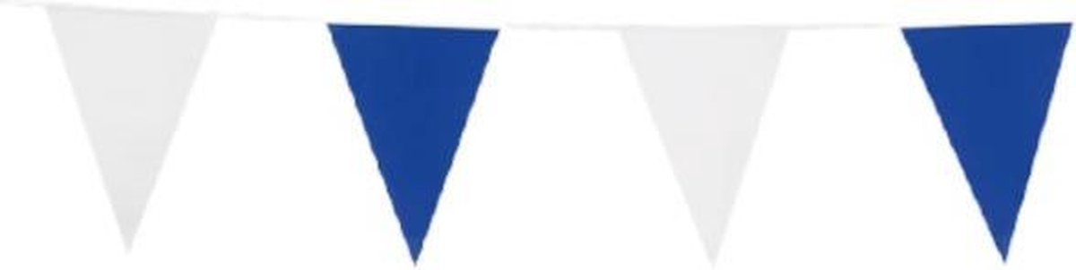 Globos Nordic Vlaggenlijn 10 Meter Polyetheen Blauw/wit