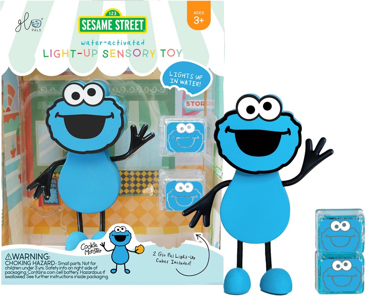 Glo Pals - sesamstraat - cookie monster