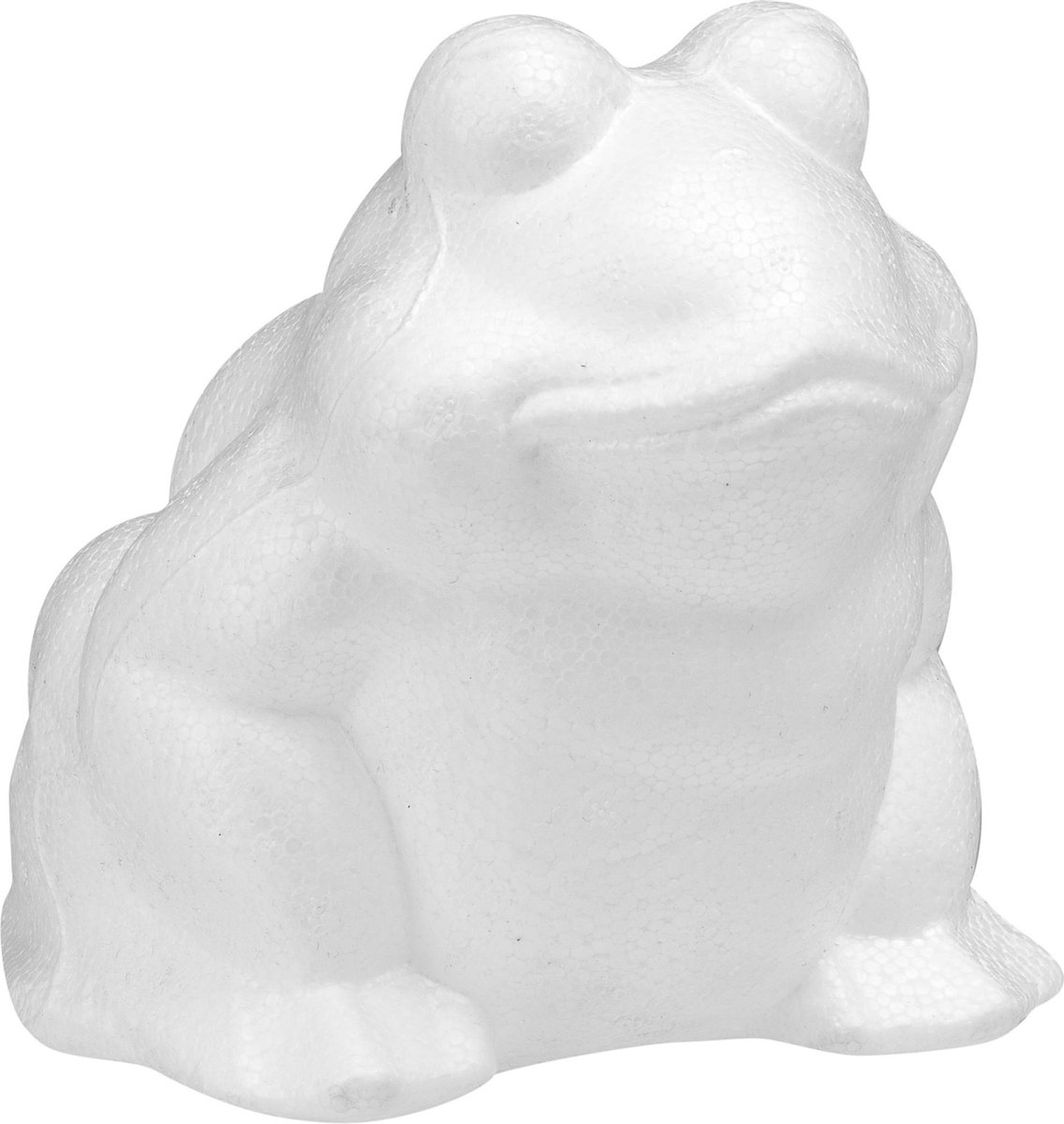 Piepschuim hobby knutselen vormen/figuren dieren kikker van 13 cm