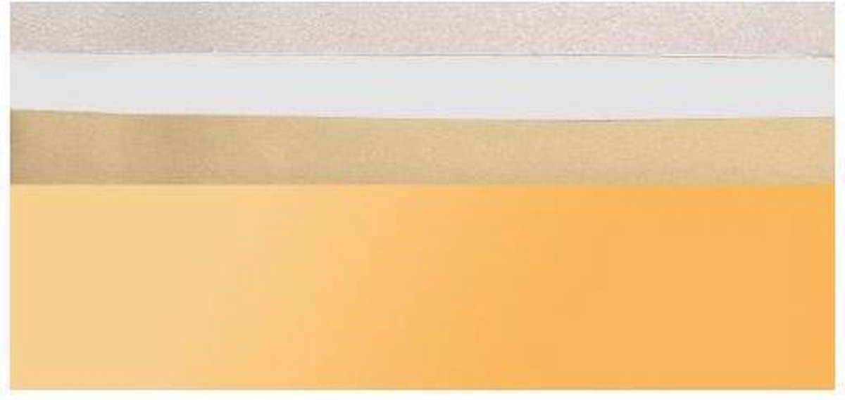 Glorex - kaarsen versieren - versier wax - versier folie - goud en zilver - 4 stuks - 25 x 11,6 x 0,3 cm