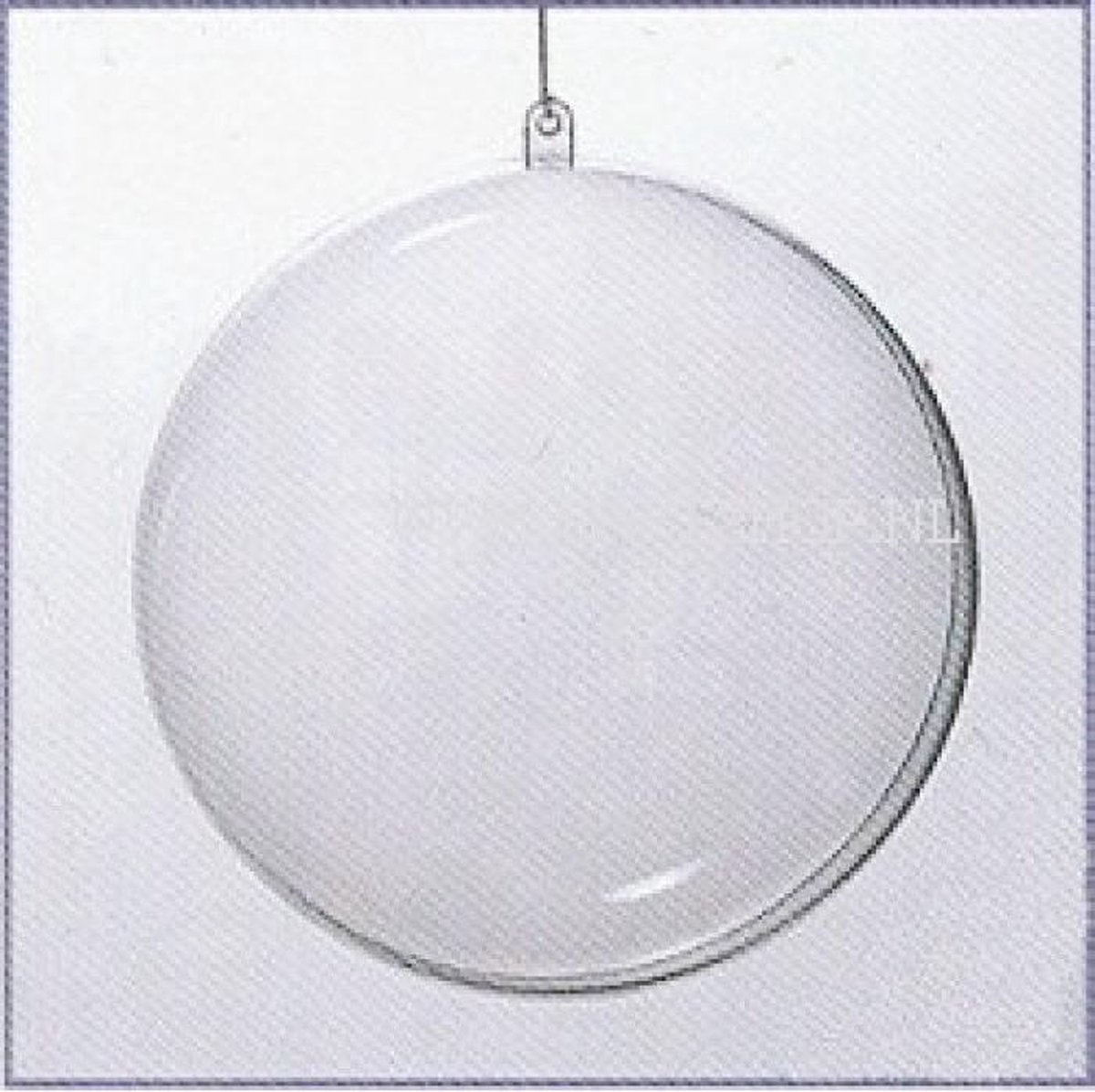 Plastic bal 2-delig 12cm-Transparant - Deelbaar