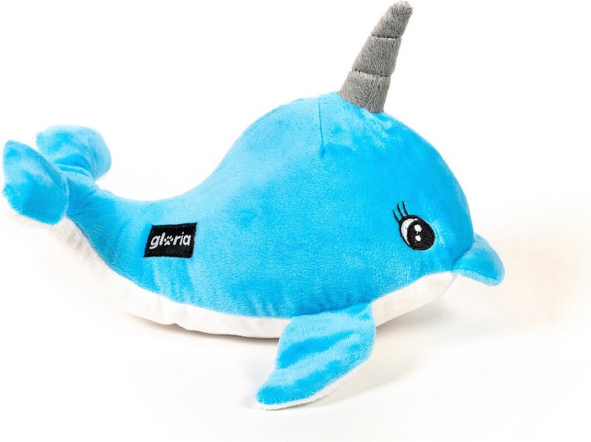 Soft toy for dogs Gloria Nuka 11 x 25 x 13 cm Narwhal Polyester polypropylene