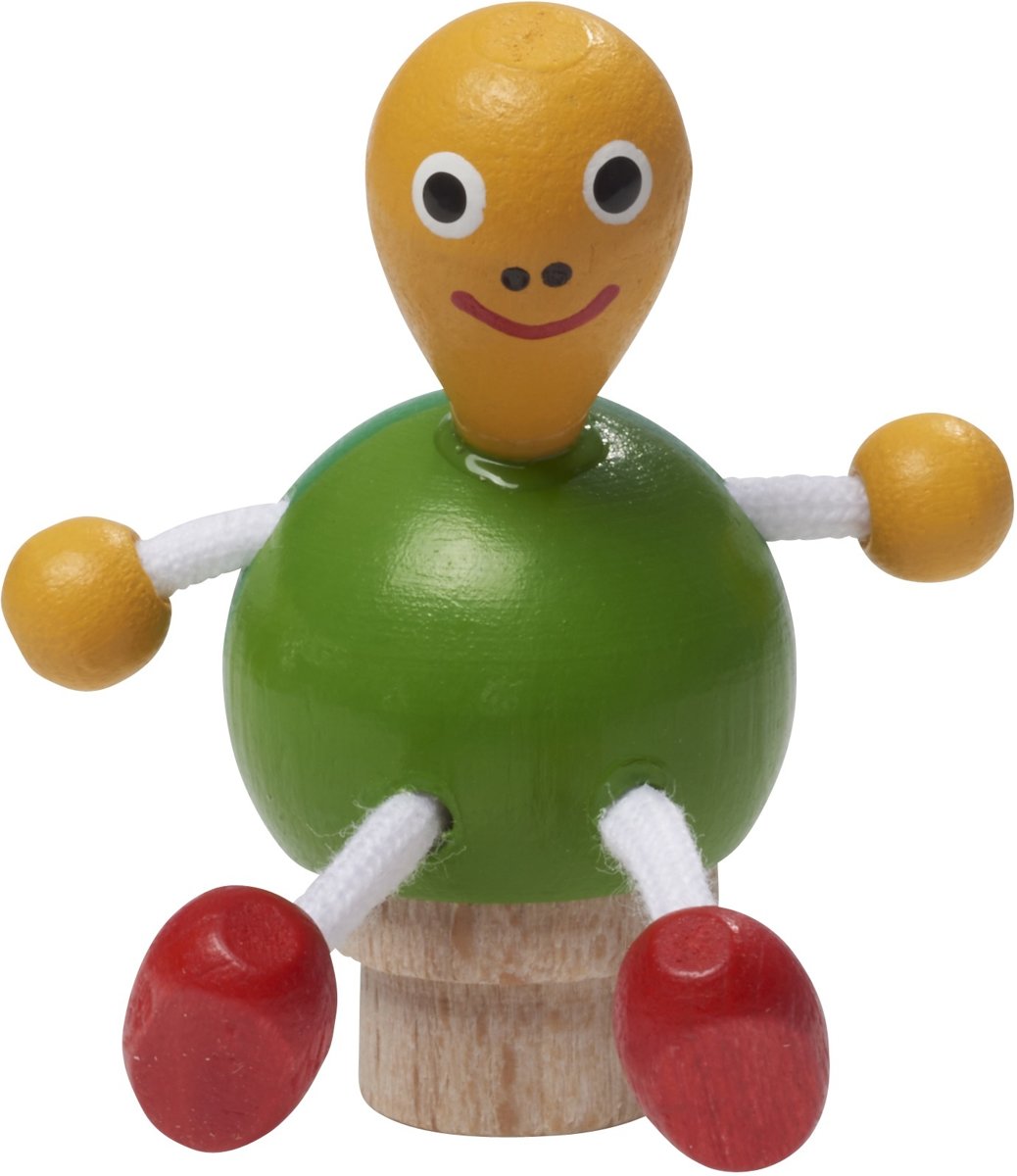   Verjaardagsschildpad Ringplug 5,5 Cm Groen/geel