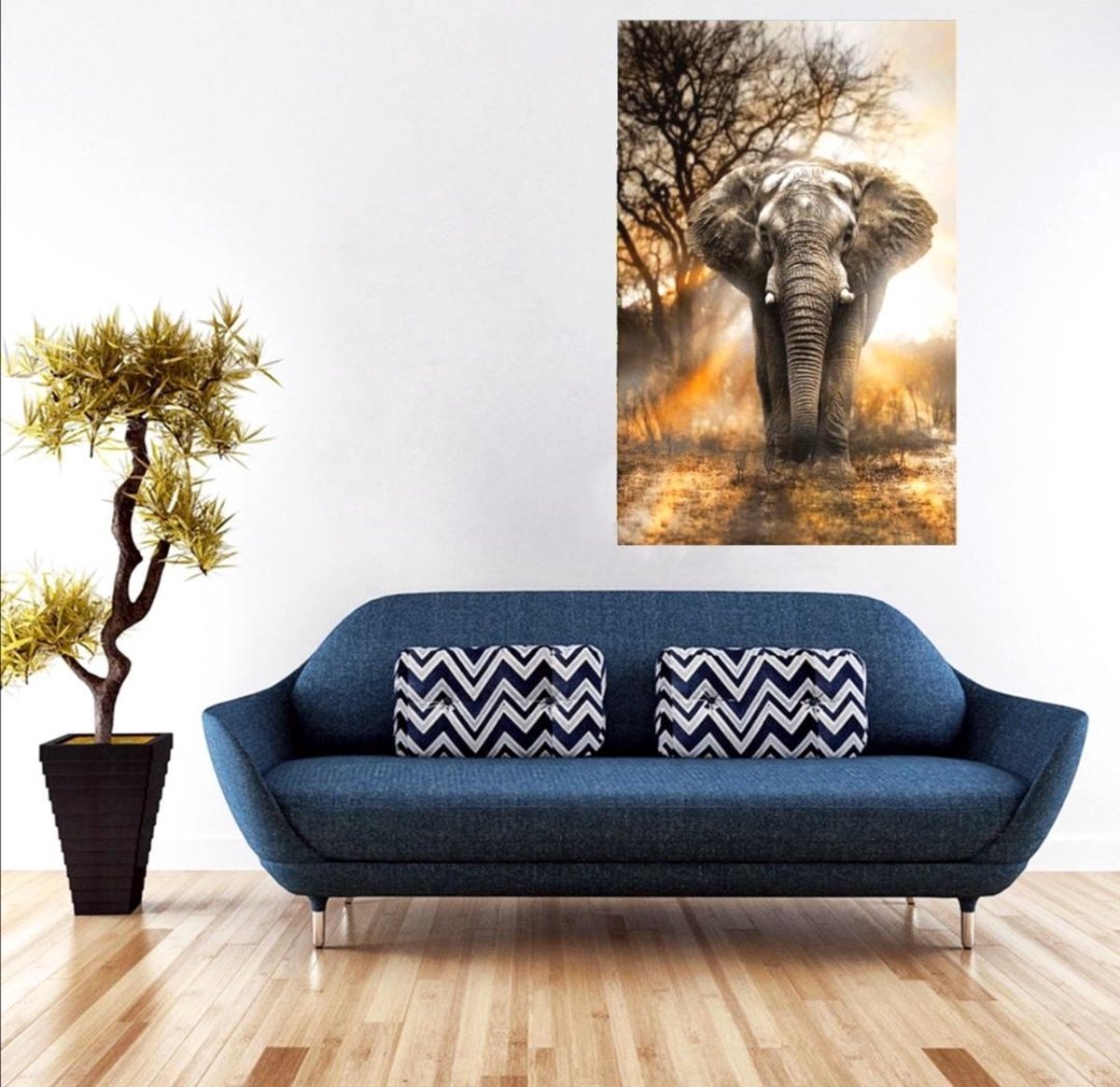 Go Go Gadget - Diamond Painting - Serengeti Olifant - 40x50 cm