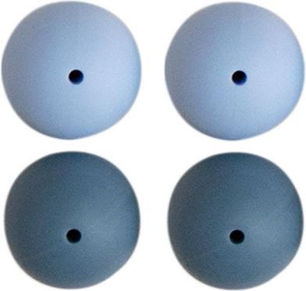 Go Handmade Siliconen Kralen 4 Stuks 23 Blauw Mix