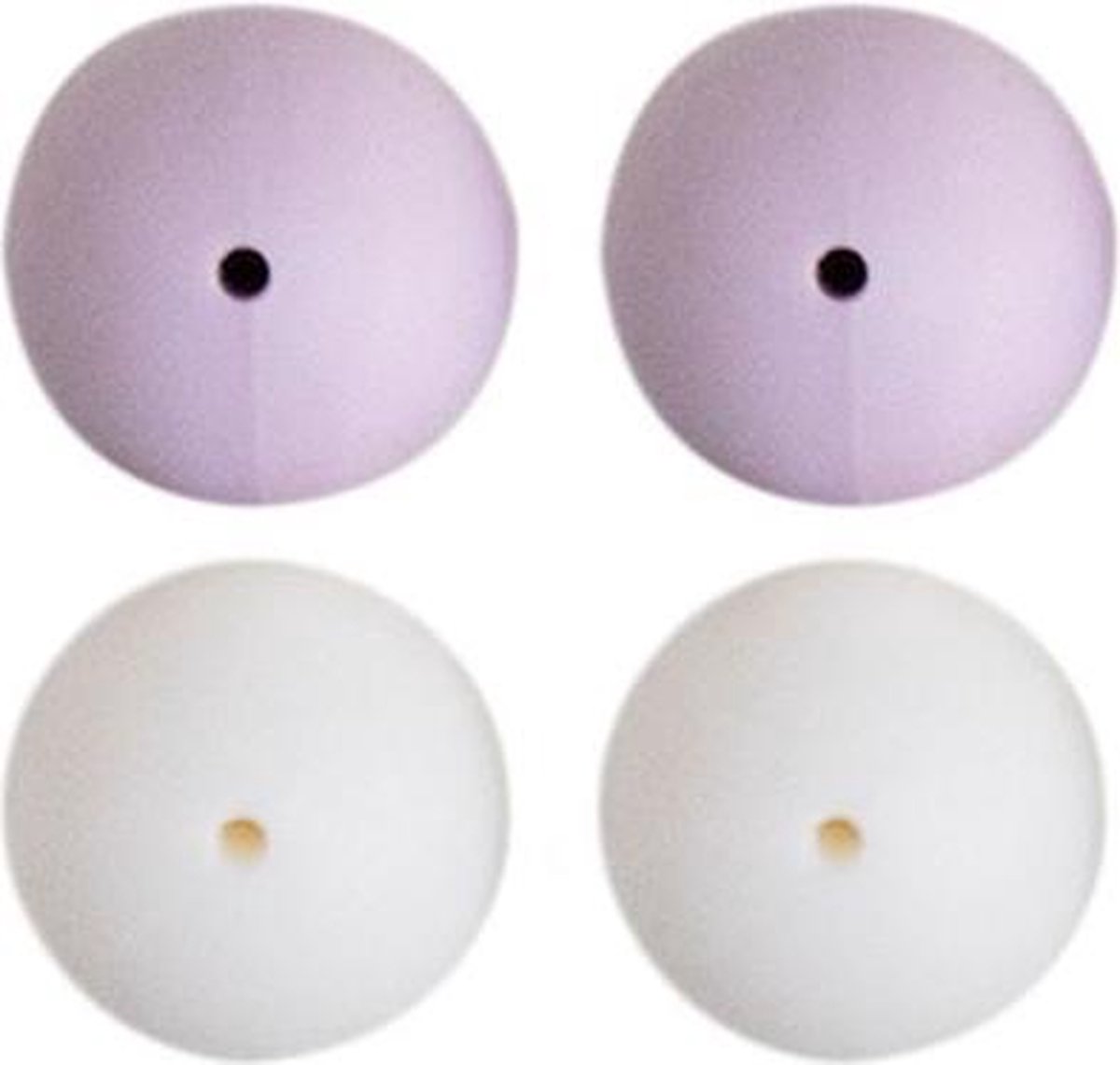 Go Handmade Siliconen Kralen 4 Stuks 24 Lavender Mix