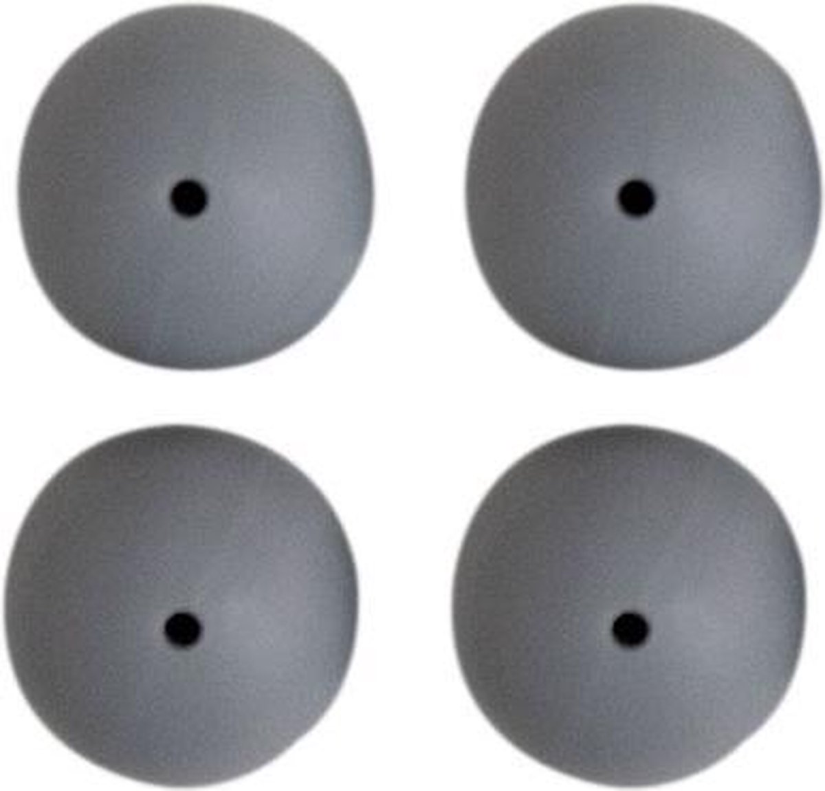 Go Handmade Siliconen Kralen 4 Stuks 25 Grijs