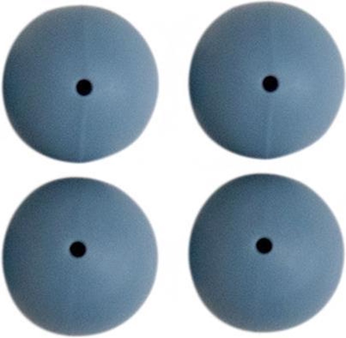 Go Handmade Siliconen Kralen 4 Stuks 33 Jeans Blauw