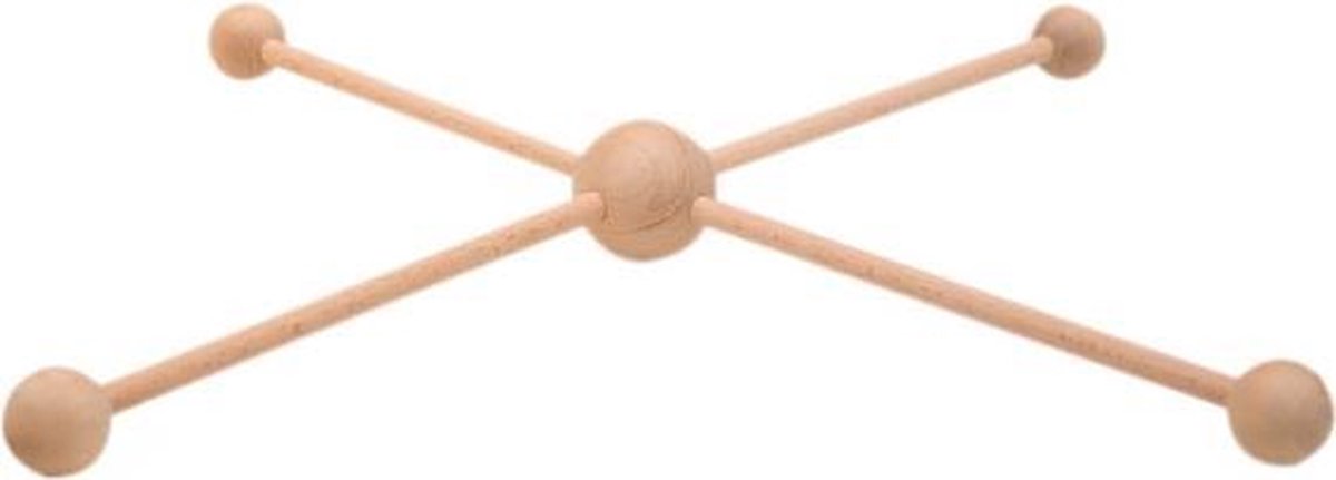 Houten mobiel 4-armig