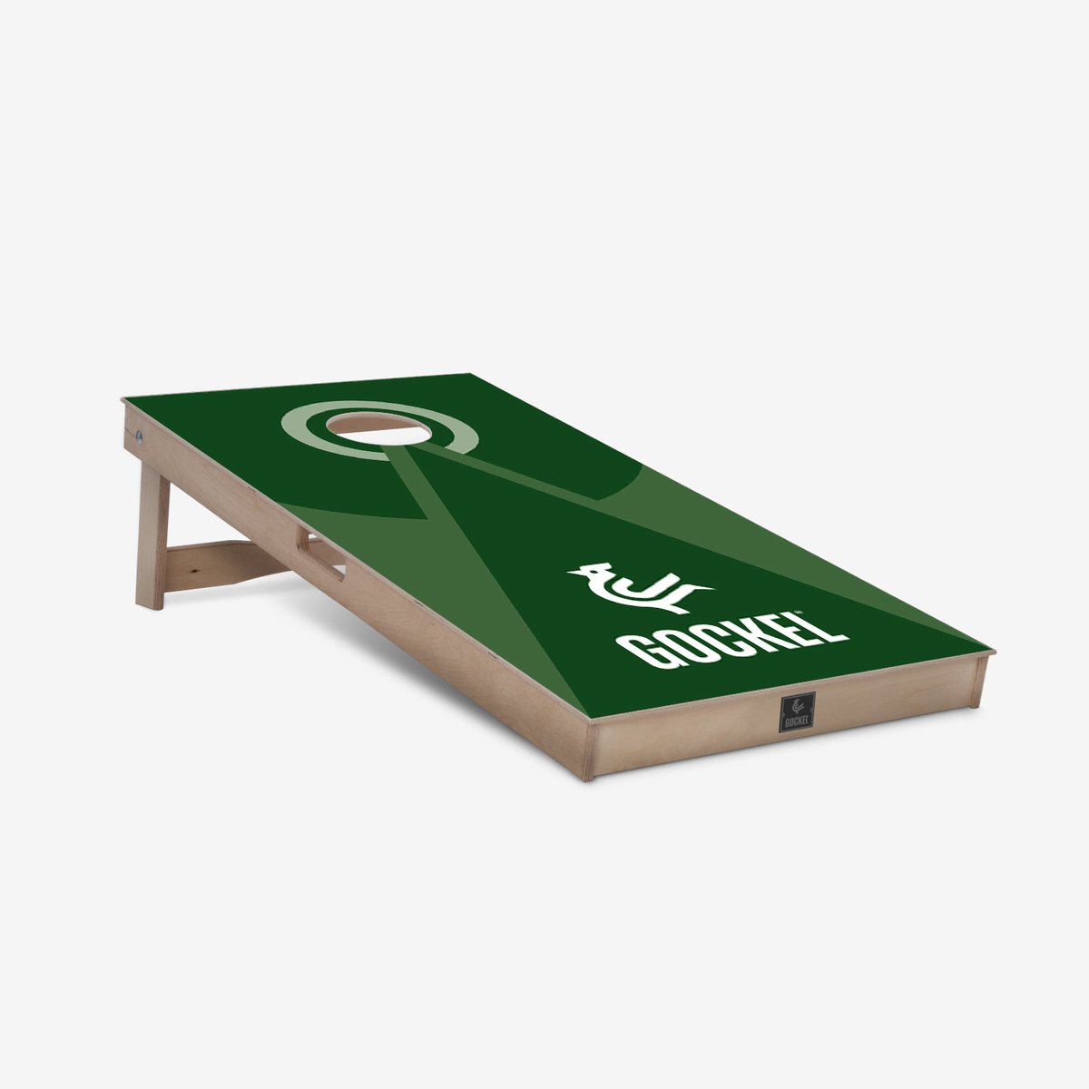 Cornhole board - groene pyramide - 120 x 60 cm (100% berken multiplex - inclusief cornhole bags / zakjes)