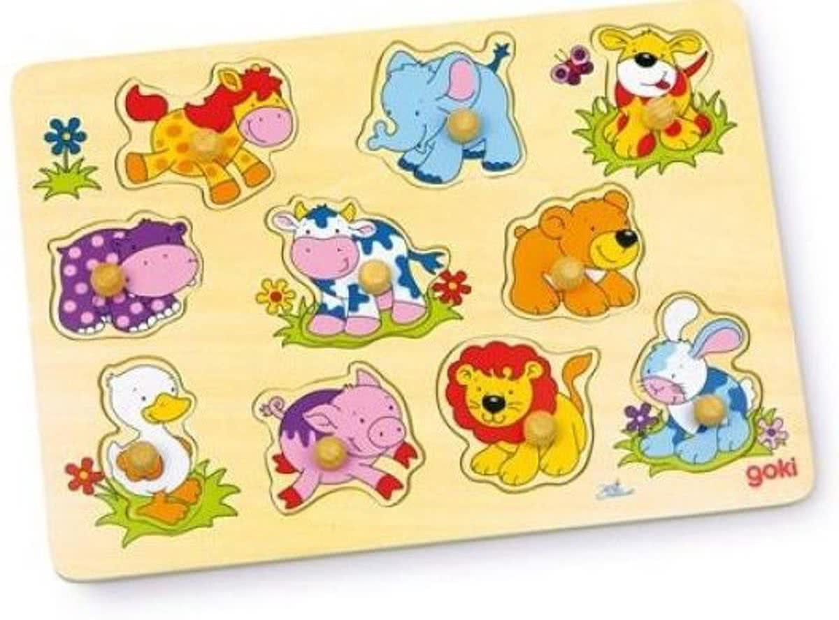   10-delige puzzel dierenbabies