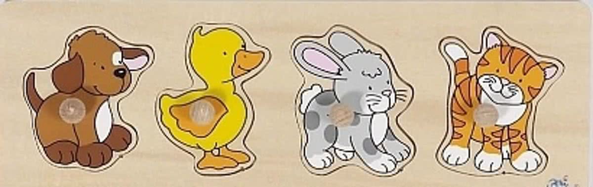   4-delige dieren puzzel