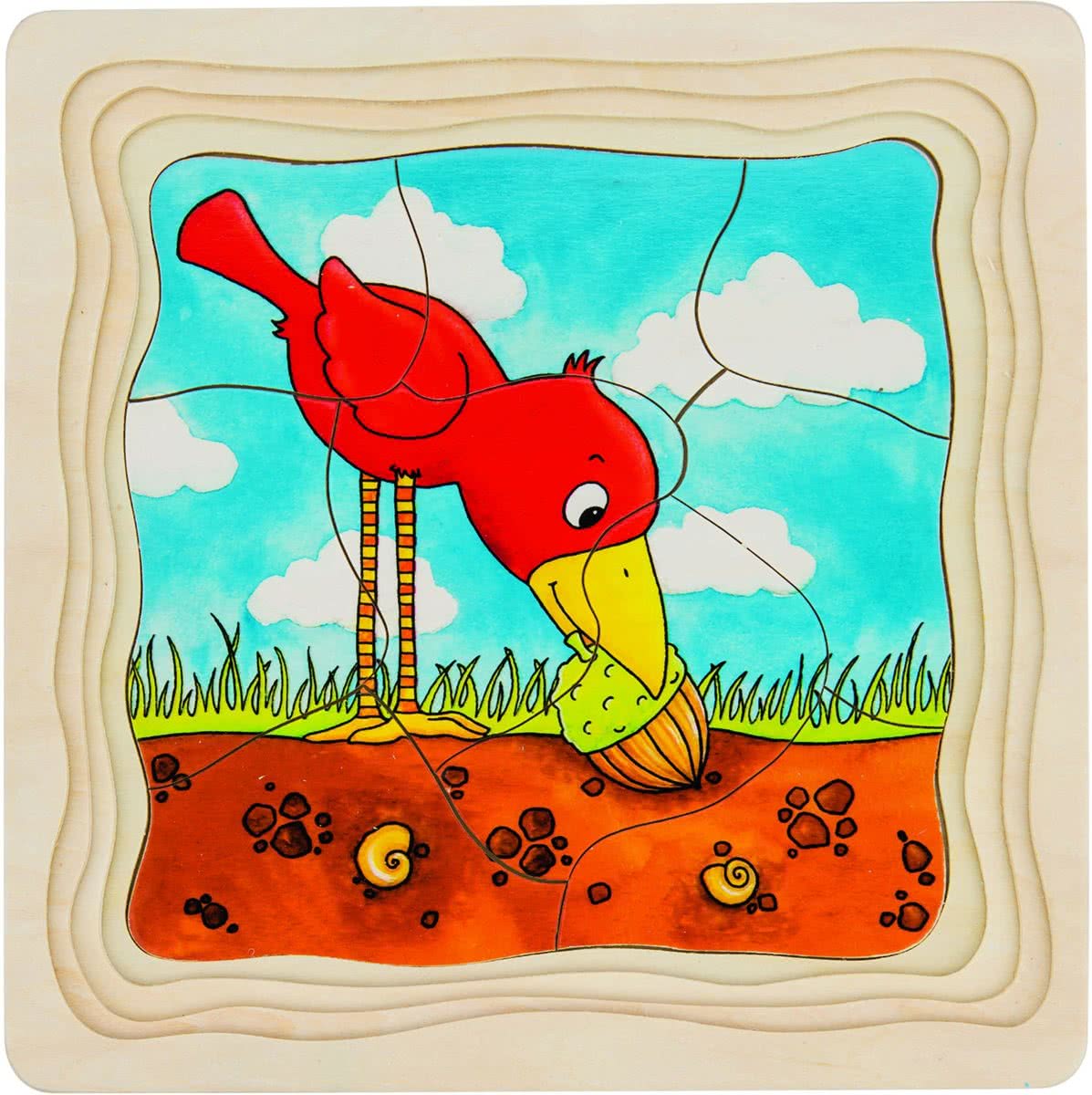 Goki Boom 4 lagen puzzel 44-delig